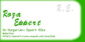roza eppert business card